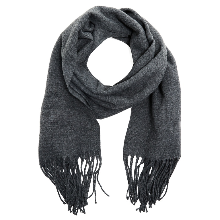 Fine-knit scarf "Holm" Grey Melange